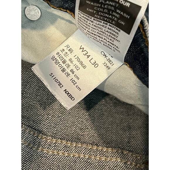 Levi's Men's Slim Straight Blue Jeans - Picture 4 of 5